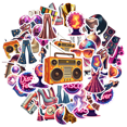 thumbnail image 2 of Retro Disco Theme Stickers, Waterproof Disco Theme Sticker for Water Bottle Laptop Phone Cases Planner Skateboard Luggage Helmet Party Favor Decor, Ideal for Adults Teens Teacher Rewards, 2 of 9