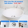 thumbnail image 3 of Drain Hair Catcher with Patented Separating Technology, Fits All Standard Tub Drains, Easy Clean Design, Reusable, 3 of 6
