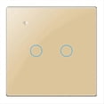 thumbnail image 4 of ThoughtHome Tuya Zigbee Single Zero Fire Line Universal 2 Switch Gold, 4 of 5