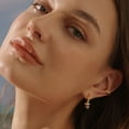 thumbnail image 3 of MEVECCO Spiral Earrings 14k Gold Plated Exquisite Simplicity Jewelry Gift for Women, 3 of 5