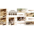 thumbnail image 5 of Fluted Shoe Storage Cabinet with 2 Storage Drawers & 2 Flip Drawers, Modern Narrow Shoe Organizer Cabinet with Adjustable Shelf for Entryway, Hallway, Front Door Entrance, Oak Natural, 5 of 6