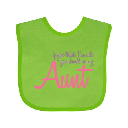 

Inktastic Cute Aunt Gift Baby Boy or Baby Girl Bib