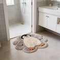 thumbnail image 5 of Fareti Tufted Penguin Area Rug for Bedroom, Non - Slip Shower Rug for Bathroom, Soft Rug for Living Room, for Dorm, for Playroom, Machine Washable, 5 of 5