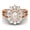 Pearl, variant on 4.03 Ctw Oval London Blue Topaz 925 Sterling Silver Rose Plated Solitaire Women Graduation Gift Ring
