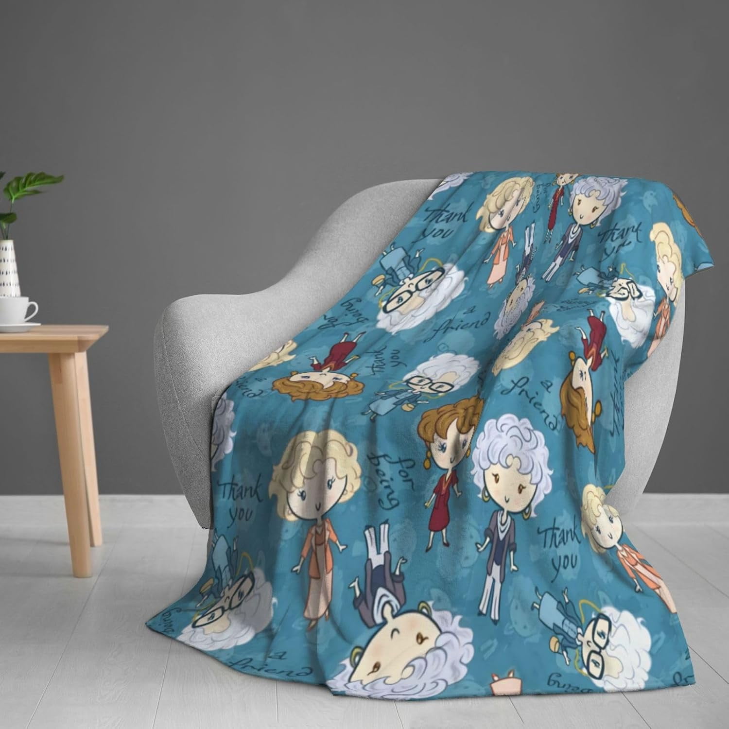 Goldengirls Blanket for Women Gifts Cozy Throw Blankets Lightweight Golden Girls Merchandise for Couch Bed Sofa Car Home Decor
