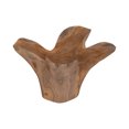 thumbnail image 6 of Decorative Bowl Teak Wood Sculptural Design - Casual Finish for Home, Office, Living Room or Bedroom Decor Accent Piece - Handcrafted Natural Display for Rustic Style Spaces - 8" Brown, 6 of 9