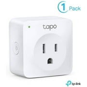 TP-Link Tapo Smart Plug Mini, Smart Home Wifi Outlet Works with Alexa Echo & Google Home, No Hub Required, Remote Control Your Home Appliances from Anywhere (P100)