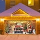thumbnail image 1 of Cubierta navideña grande para puerta de garaje | Mural navideño para exteriores con diseño "Feliz Navidad" | Estampado de copos de nieve y adornos | Material de poliéster para uso en interiores y, 1 of 2