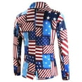 thumbnail image 5 of Blazer Jacket Men Blue Suit Sport Coats Lightweight Patriotic Coat for Men, 5 of 9