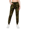 thumbnail image 1 of Pantalones deportivos ALWAYS para mujer, superligeros, ajustados, camuflados, talla M, 1 of 7