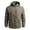 Khaki, variant on Mens Jacket Zip Up Waterproof Detachable Hooded Jacket Lightweight Long Sleeve Outdoor Coat Classic Fit Mens Jackets