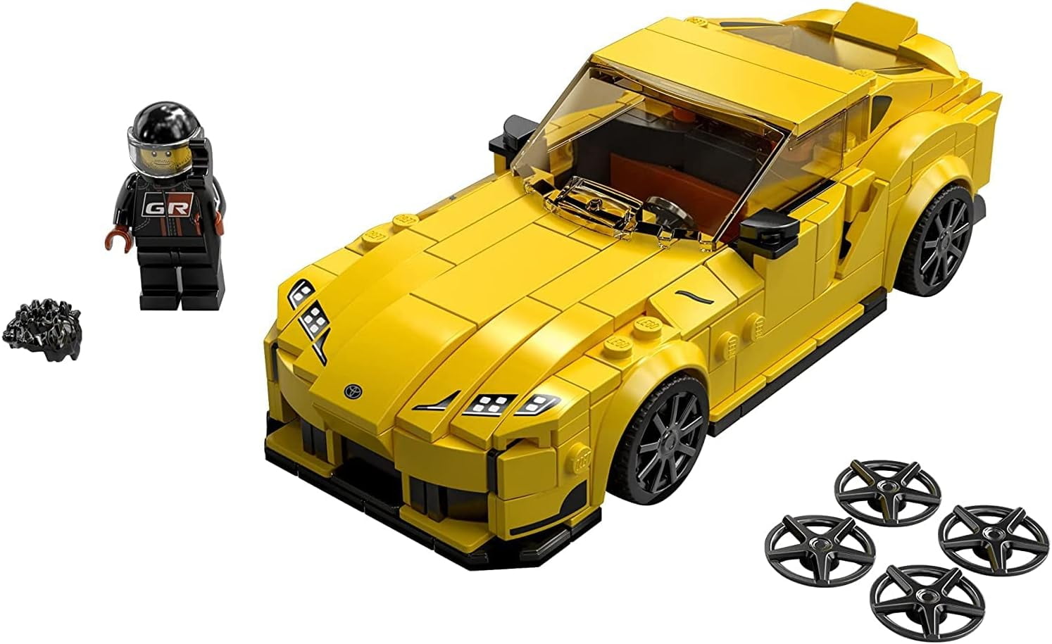 LEGO Speed Champions Toyota GR Supra 76901 Collectible Sports Car Toy Building Set with Racing Driver Minifigure