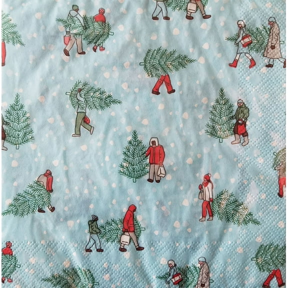 Christmas 'Home For The Holidays' Lunch Napkins (16ct)