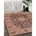 thumbnail image 2 of Ahgly Company Indoor Rectangle Traditional Brown Red Medallion Area Rugs, 5' x 7', 2 of 6