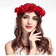 thumbnail image 2 of Diadema de corona de flor de rosa, diadema de pelo de boda para mujer, diadema de pelo de niña para viajes de boda de fiesta, 2 of 5