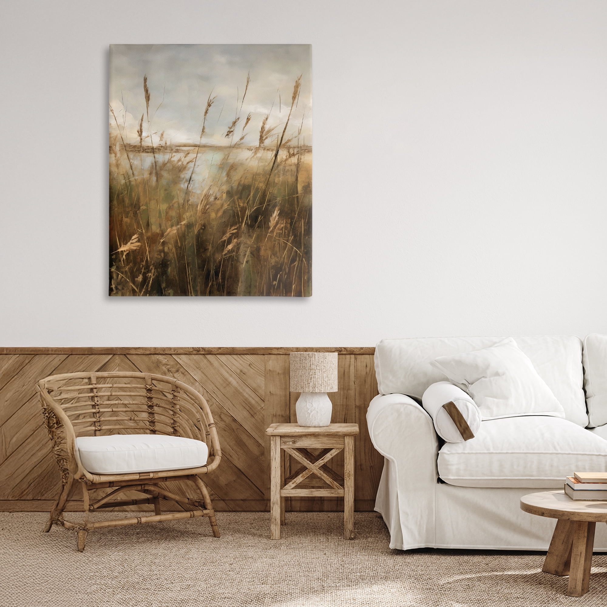 Stupell Industries Tall Grass Beside Quiet Lake Canvas Wall Art, design by Creative Studio