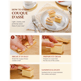 thumbnail image 6 of Couque D'asse White Torte Cream Filled Cookies, Crispy Korean Dessert Biscuit Snack, Perfect with Coffee & Tea, 10.16 oz, 6 of 8