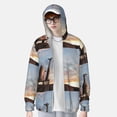 thumbnail image 4 of Goofa Elephant Giraffe Printed Women's UPF 50+ Sun Protection Hoodie Jacket Lightweight Long Sleeve Sun Shirt for Women with Pocket Hiking Outdoor-Small, 4 of 9
