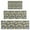 Yellow Lemon Fruit-3, variant on Yellow Lemon Fruit Leaves White Pattern Kitchen Rugs Sets Of 3,Kitchen Runner Rugs Non Skid Washable,Decorative Kitchen Floor Mats for Kitchen,Sink,Laundry,17"x30" 17"x47" 17"x59"