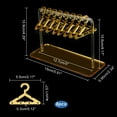 thumbnail image 2 of Earring Holder Stand Cloth-Horse Shape Jewelry Display Gold Dangle Earring Hanging Organizer Acrylic Ear Studs Display Rack for Retail Show Personal Exhibition 2.3x5.9x4.2inch, 2 of 7