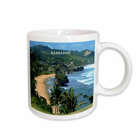 

3dRose Barbados Beach Ceramic Mug 15-ounce