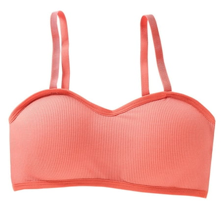 

Japanese Women Girls Ribbed Knit Sport Bralette Bright Candy Color Basic Underwe