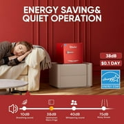 Upstreman 1.7 Cu.Ft. Retro Compact Refrigerator with Side Bottle Opener, Single Door Mini Fridge for Kitchen Office Apartment Dorm, Red FR17 PRO