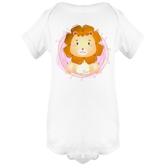 Cute Lion Cub Design Bodysuit Infant -Image by Shutterstock, 24 Months