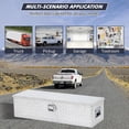 thumbnail image 5 of Yesurprise 48" Heavy Duty Aluminum Truck Tool Box Waterproof Storage Organizer Chest with Diamond Plate Side Handles Lock & Box, 5 of 6