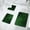 Green 6P1, variant on Qonioi Leaf Pattern Bath Mat, 3 PCS Water Absorbent Non-Slip Floor Mats for Bathroom and Bedroom, Bathroom Rugs, Door Mats