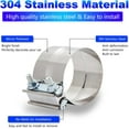 thumbnail image 3 of ELSHINE 3" Lap Joint Exhaust Band Clamp, Heavy-duty Exhaust Clamps for Mufflers and Pipes, Stainless Steel Seal Clamp Sleeve for Exhaust Repair, 3 of 7