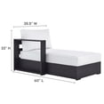 thumbnail image 6 of Tahoe 2-Piece Left-Facing Chaise Sectional Sofa Set in Gray White, 6 of 7