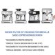 thumbnail image 5 of 2 piezas de filtro de agua reemplazan los accesorios de pieza para Barista, 5 of 9