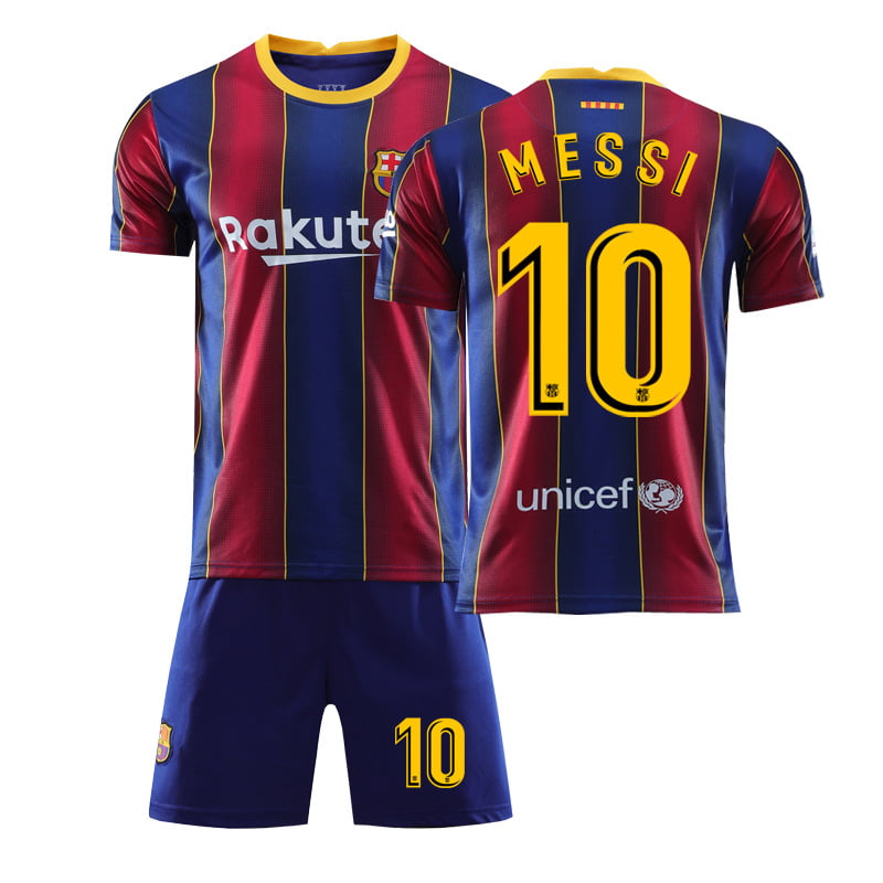 Barcelona 10 Messi Home Soccer Jersey & Short Set 2020/2021 Blue