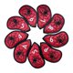 thumbnail image 4 of 9 piezas Golf Iron Club Head Covers Classic s PU Golf Wedge Covers Set rojo Sharpla Cubiertas de cabeza de hierro de golf, 4 of 8