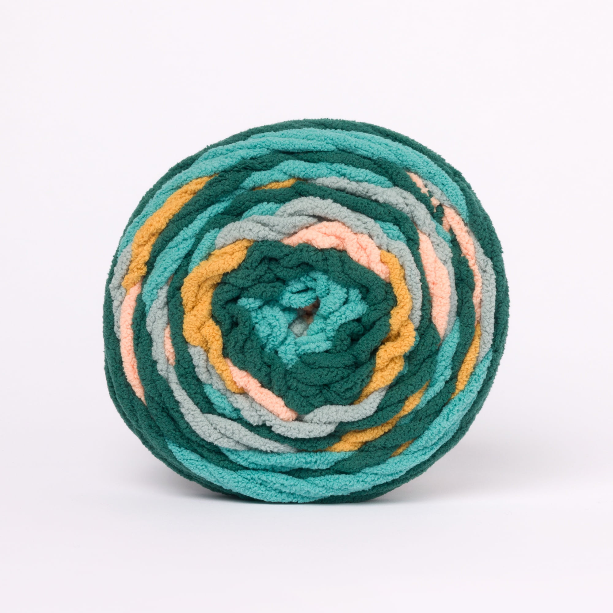 Bernat® All In One Blanket Granny™ #6 Super Bulky Polyester Yarn, Seaside Shine 8.5oz/240g 178 Yds (2Pk)