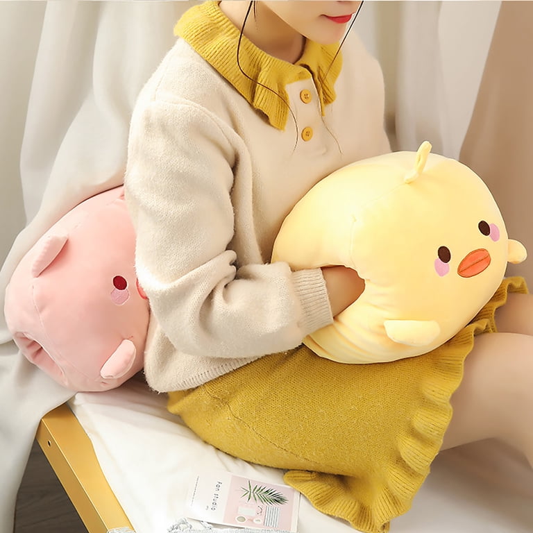 Pillow A Mano A Forma Di Coniglietto In Peluche – Manicotto Riscaldante Non Elettrico, 30x20x10 Cm, Per Bambini, Scuola, Viaggio E Napping Invernale