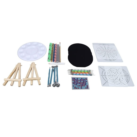 Mandala Painting Kit, Easy To Clean Lightweight 31 Pieces Mandala Painting Dotting Tools Set Reusable Safe for Drawing