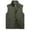 Army Green, variant on jjayotai Mens Tops Clearance Men's Lightweight Windbreaker Vest Jacket Solid Color Stand Collar Multiple Pockets Outdoor Sports Photography Safari Fishing Hiking Leisure Vest Coat