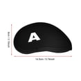 thumbnail image 3 of Ymiko Club Head Cover, Sturdy Durable Waterproof Iron Cue Cover, For Course Beginners With Numbers Letters Clubs Lover, 3 of 8