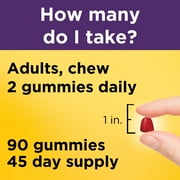 Nature Made Hair Skin and Nails with Biotin 2500 mcg Gummies, 90 Count
