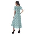 thumbnail image 3 of Moomaya Robes d'Été Imprimées pour Femmes à Manches Courtes en Coton Flex Robe de Soirée, 3 of 4