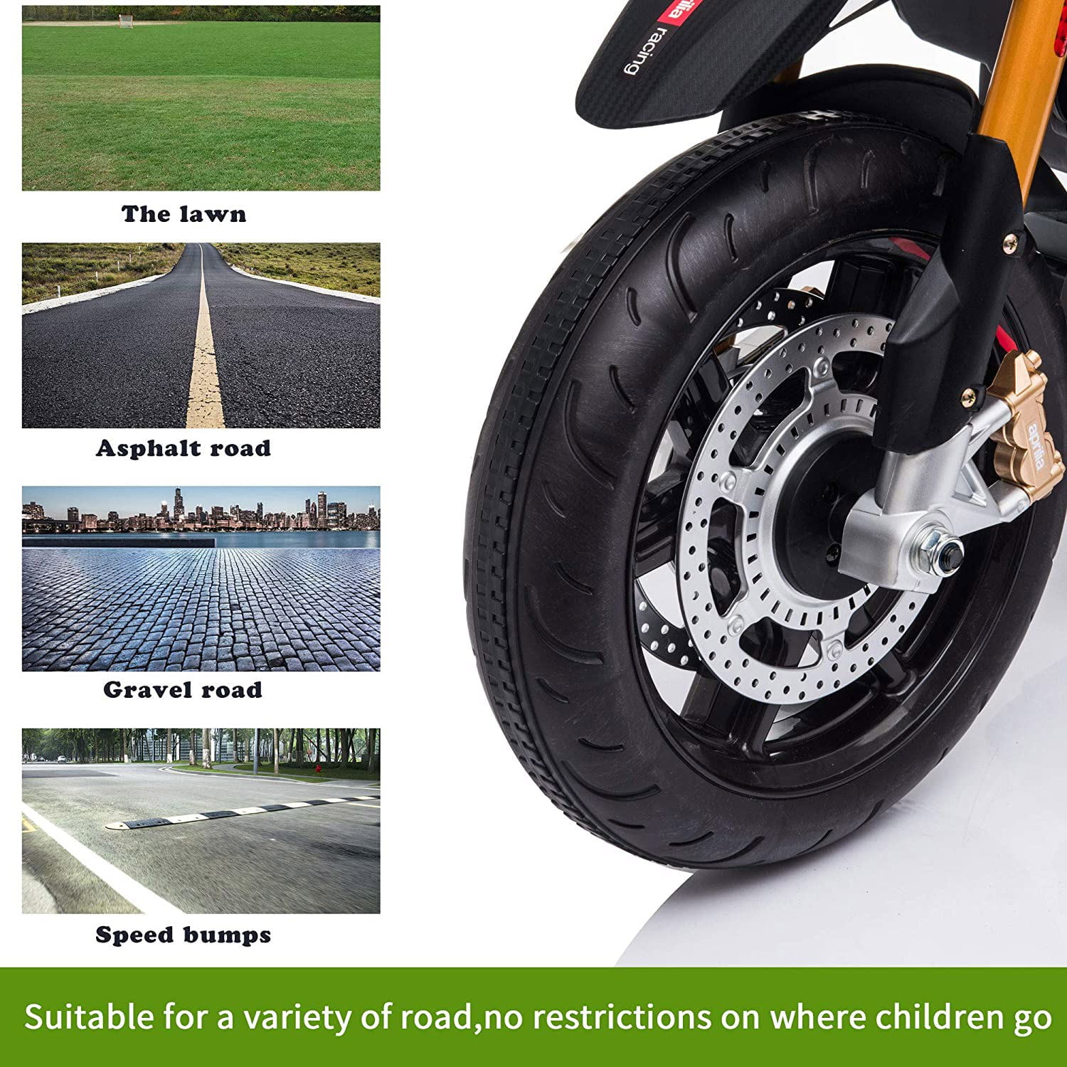 12V Kids Motorcycle Electric Ride-On Toy Car, Battery Operated Motorcycle for 2-6 Year Old 12V Kids Motorcycle Electric Ride-On Toy Car, Battery Operated Motorcycle for 2-6 Year Old