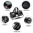 thumbnail image 2 of Skull Large Capacity Sports Bag, Gym Bags for Basketball and Soccer, 17.7 Inches with Interior Zipper Pocket, 2 of 6