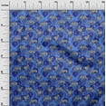 thumbnail image 3 of oneOone Velvet Blue Fabric Tropical Fabric For Sewing Printed Craft Fabric By The Yard 58 Inch Wide, 3 of 5