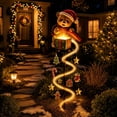 thumbnail image 4 of Christmas Solar Bear Light,Waterproof Outdoor Decorative Garden Stake Light,Solar Powered Christmas Bear Night Light for Pathway Yard Patio Holiday Outdoor Decor, 4 of 7