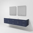 thumbnail image 6 of Sonoma 84 in W x 22 in D Navy Blue Double Bath Vanity, Cultured Marble Top and 36 in LED Mirrors, 6 of 11