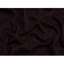 Polycotton Fleece Back Sweatshirt Stretch Knit Fabric Dark Brown - per yard