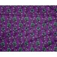 thumbnail image 4 of oneOone Polyester Lycra Fabric Leaves & Floral Block Printed Fabric 1 Yard 56 Inch Wide, 4 of 4