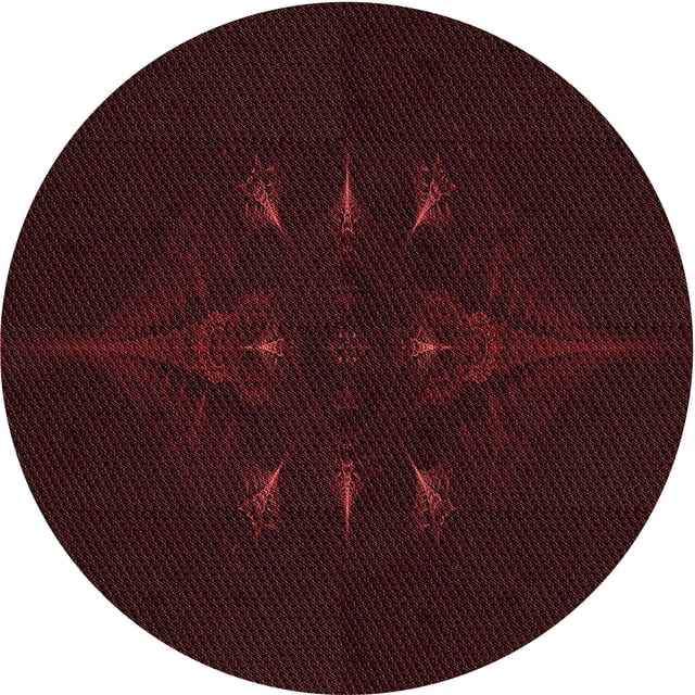 Ahgly Company Tapis d'Intérieur Lavables en Machine, Ronds, Marron Chocolat Transitionnel, Ronds de 4'